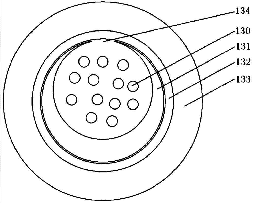 Intelligent electrical network fiber composite prefabricated branch cable and manufacture method thereof