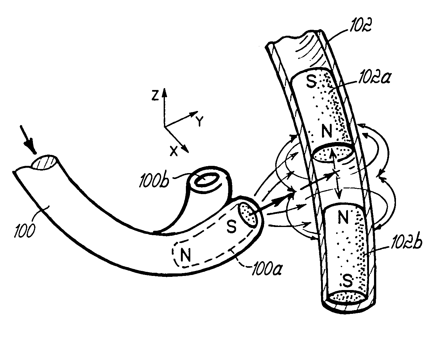 Tissue fastening systems and methods utilizing magnetic guidance