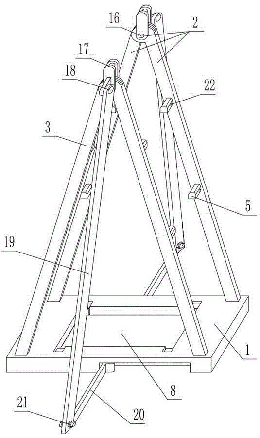 Power cable reel rack storage device