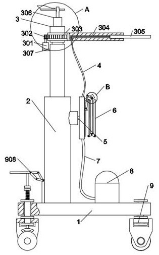 Waste gas sampling monitoring device in factory environment