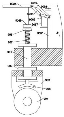 Waste gas sampling monitoring device in factory environment