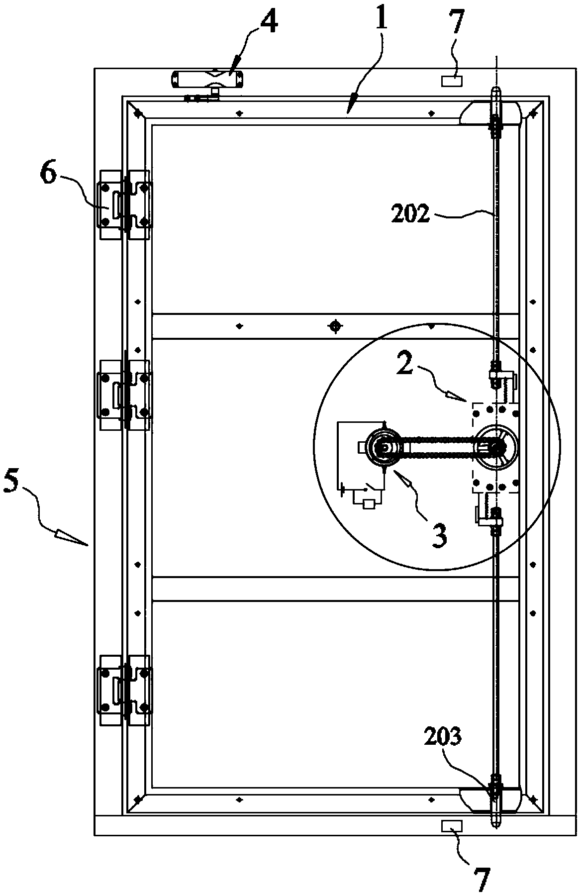 Tunnel protection door with automatic opening and closing function