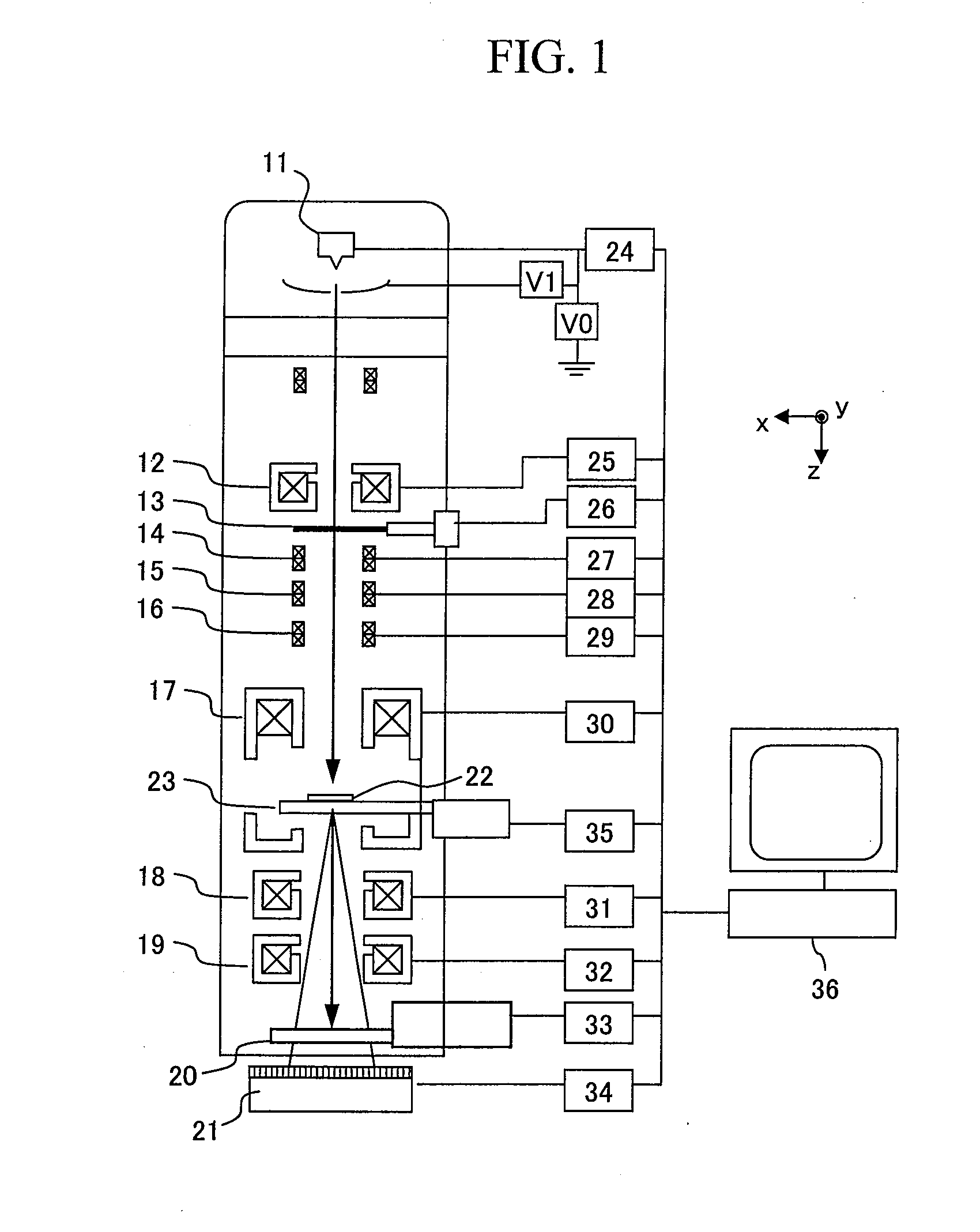 Diffraction pattern capturing method and charged particle beam device