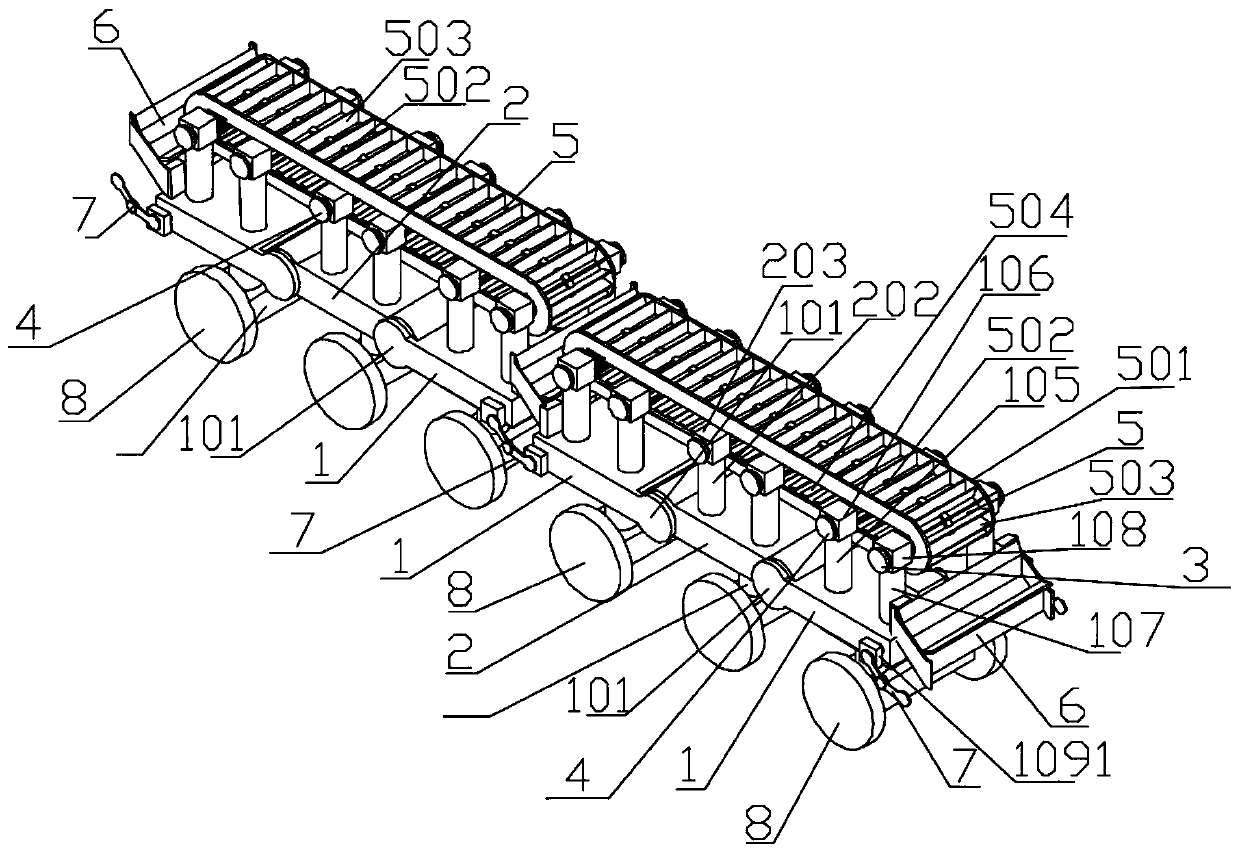 Earth and stone work conveying vehicle