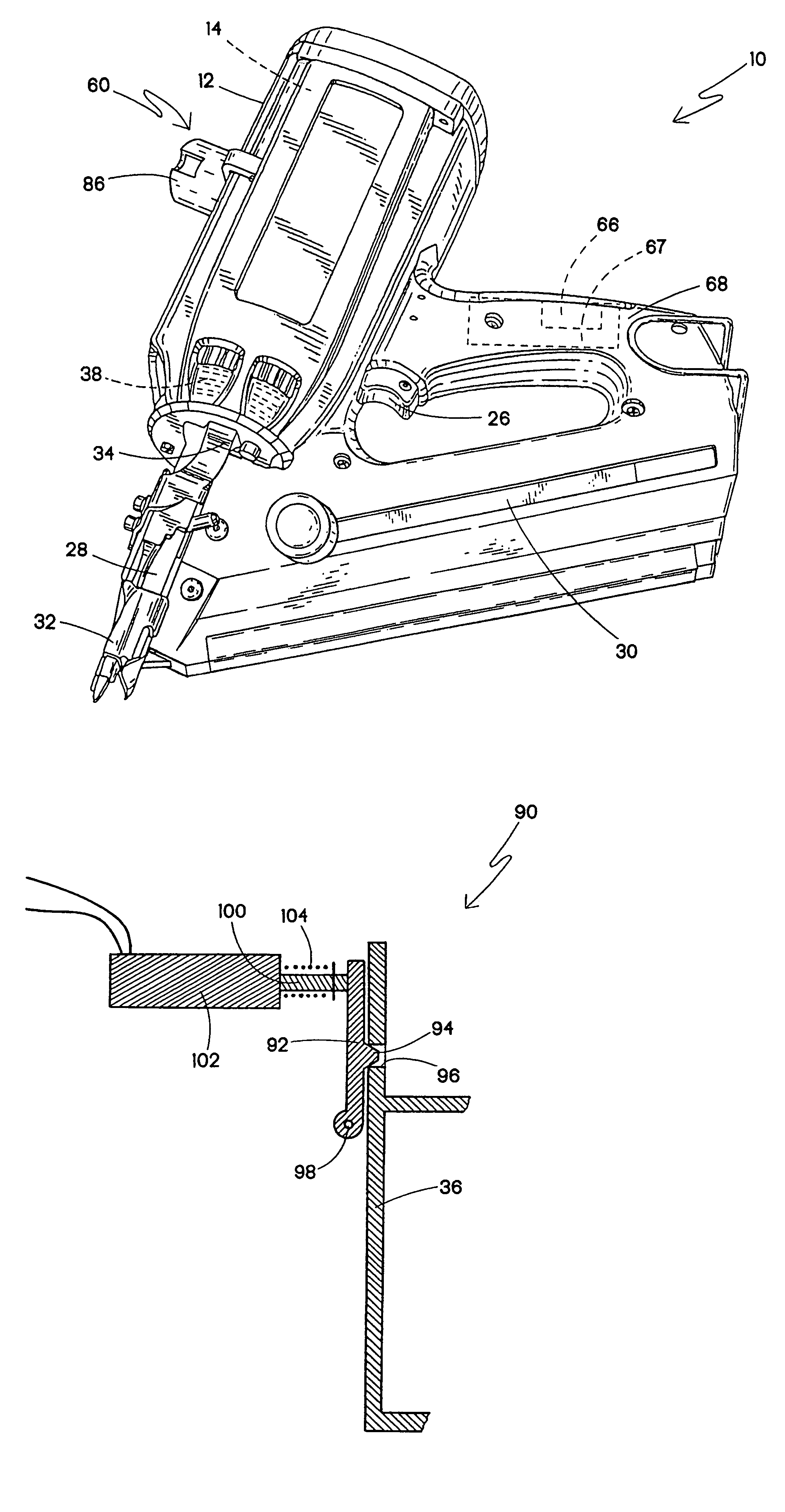 Combustion chamber control for combustion-powered fastener-driving tool