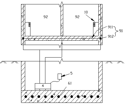 A building structure with a temperature control device