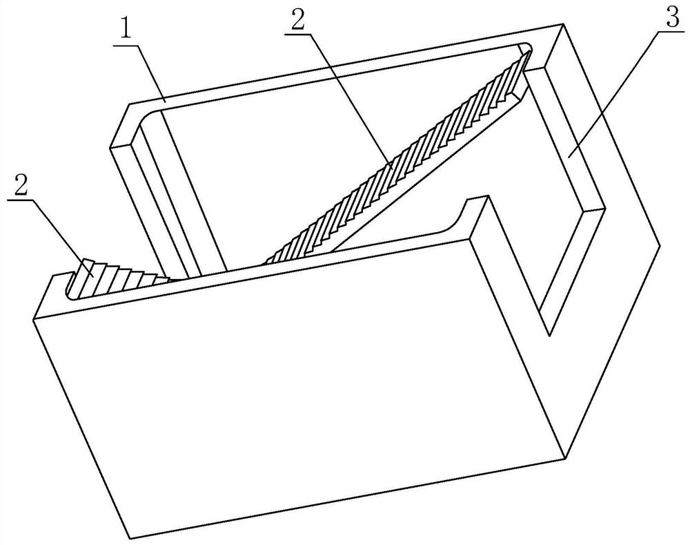 Ecological universal component matched with fabricated rectangular channel