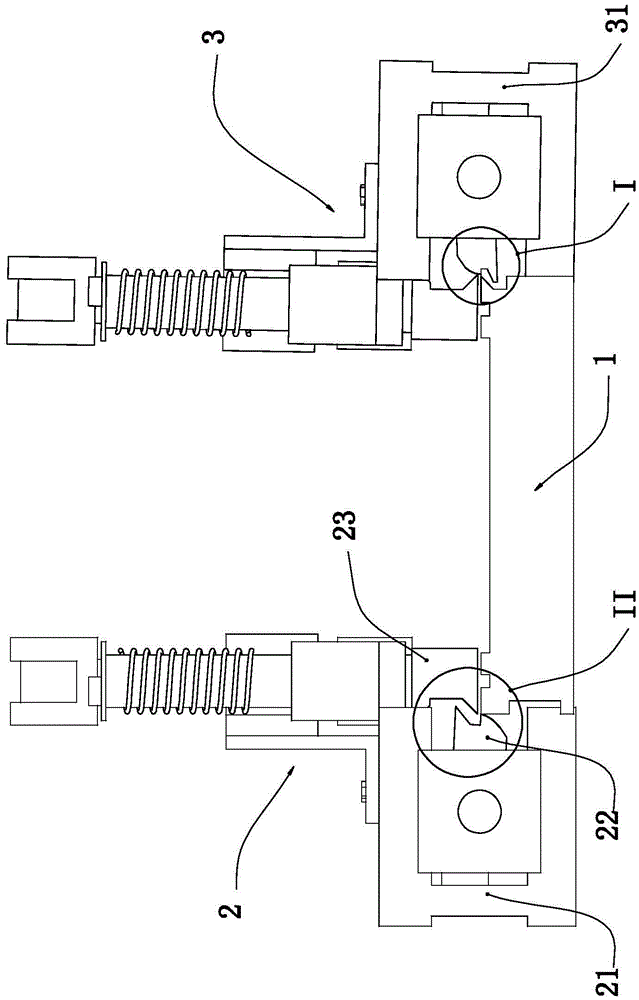 Edge folding, embracing and edge clamping device of filter center pipe forming machine