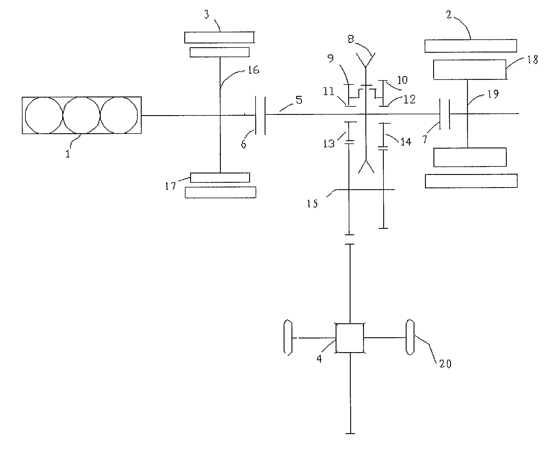 Hybrid electric drive unit, hybrid drive system and control method thereof