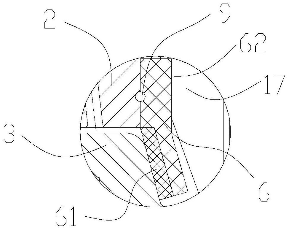 Mixer and its shaft end sealing structure, composite sealing ring