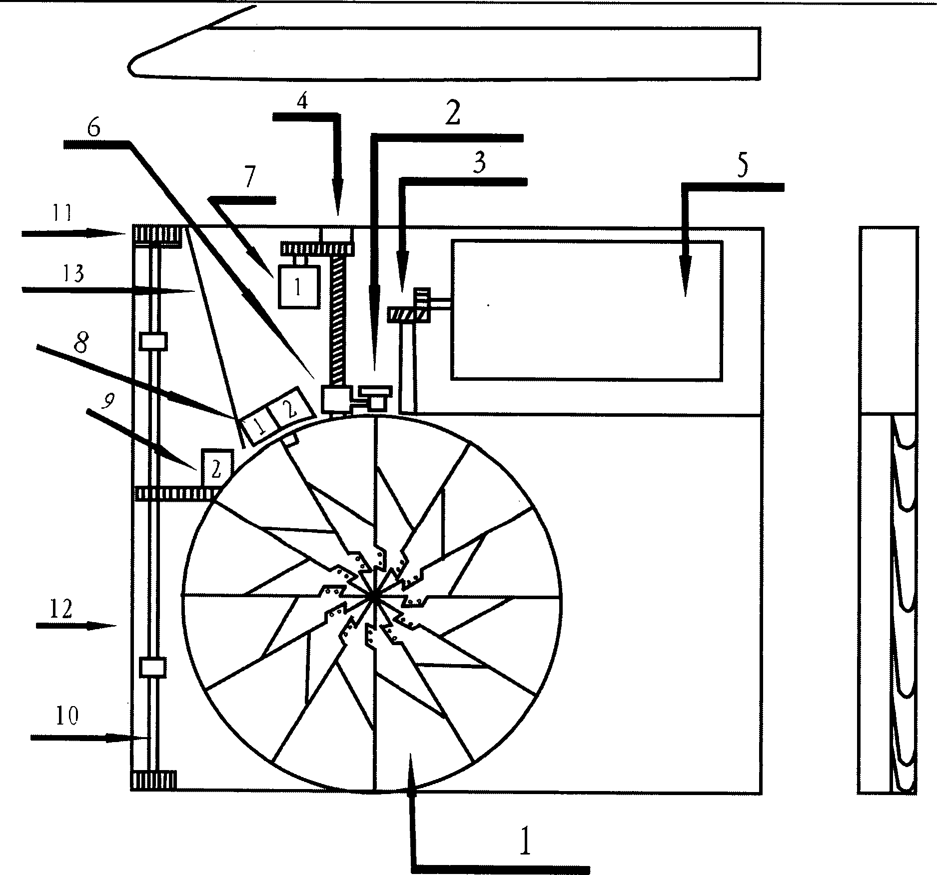 Wind power generation device for driving device