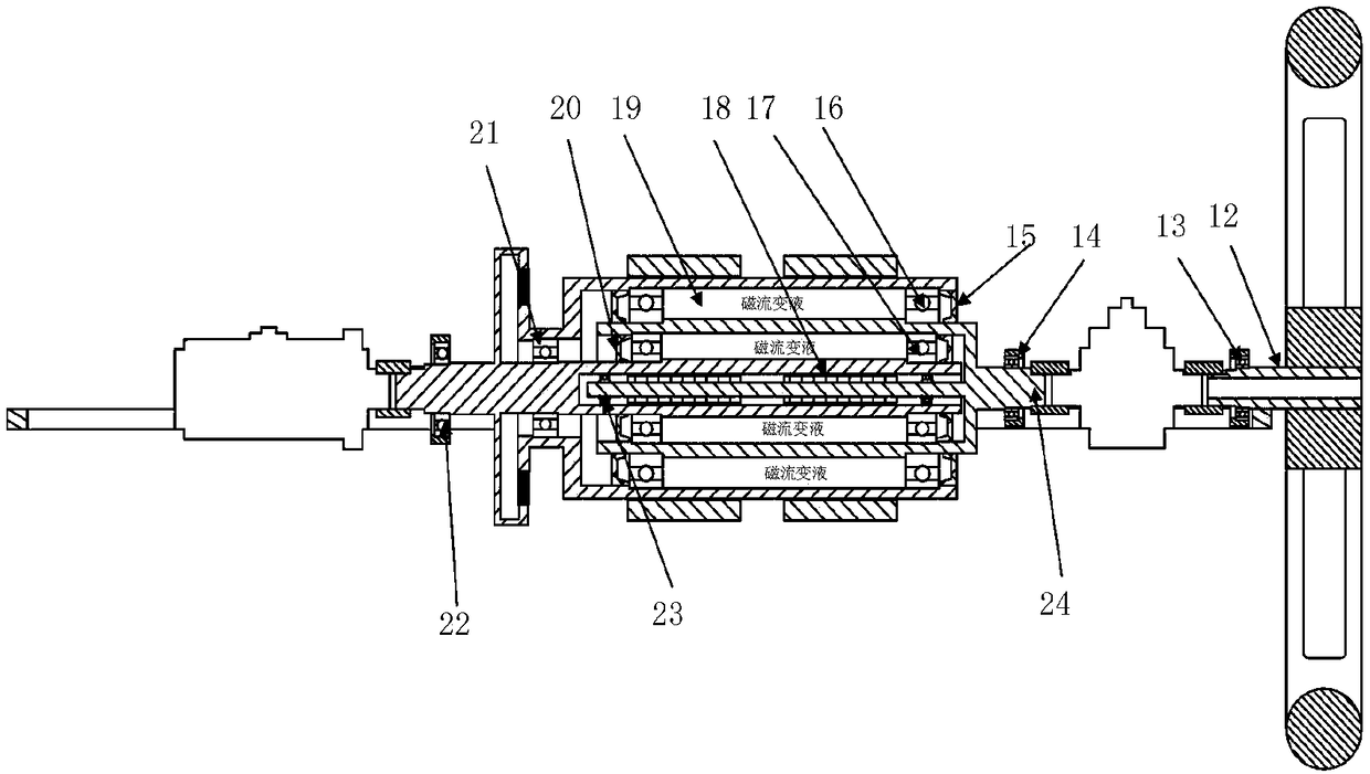 Planet-gear magnetorheological fluid dual-drum force feedback device and application method thereof