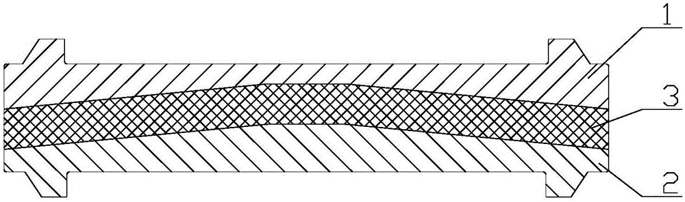 Railway vehicle bogie and integrated adapter rubber blanket thereof