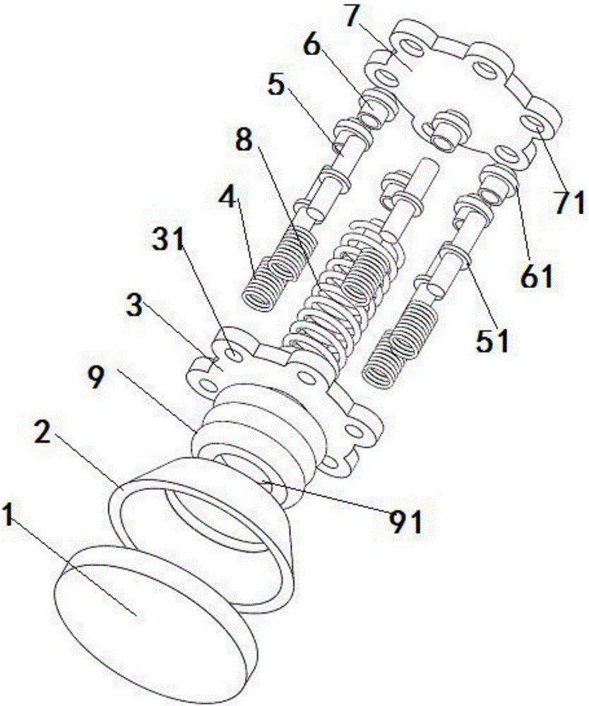 Buffer support device for sterilizing machine