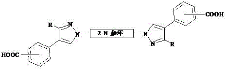 Preparation method of 2,2'-N,N-bis-pyrazolyl biphenyl polycarboxylic acid