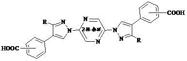 Preparation method of 2,2'-N,N-bis-pyrazolyl biphenyl polycarboxylic acid