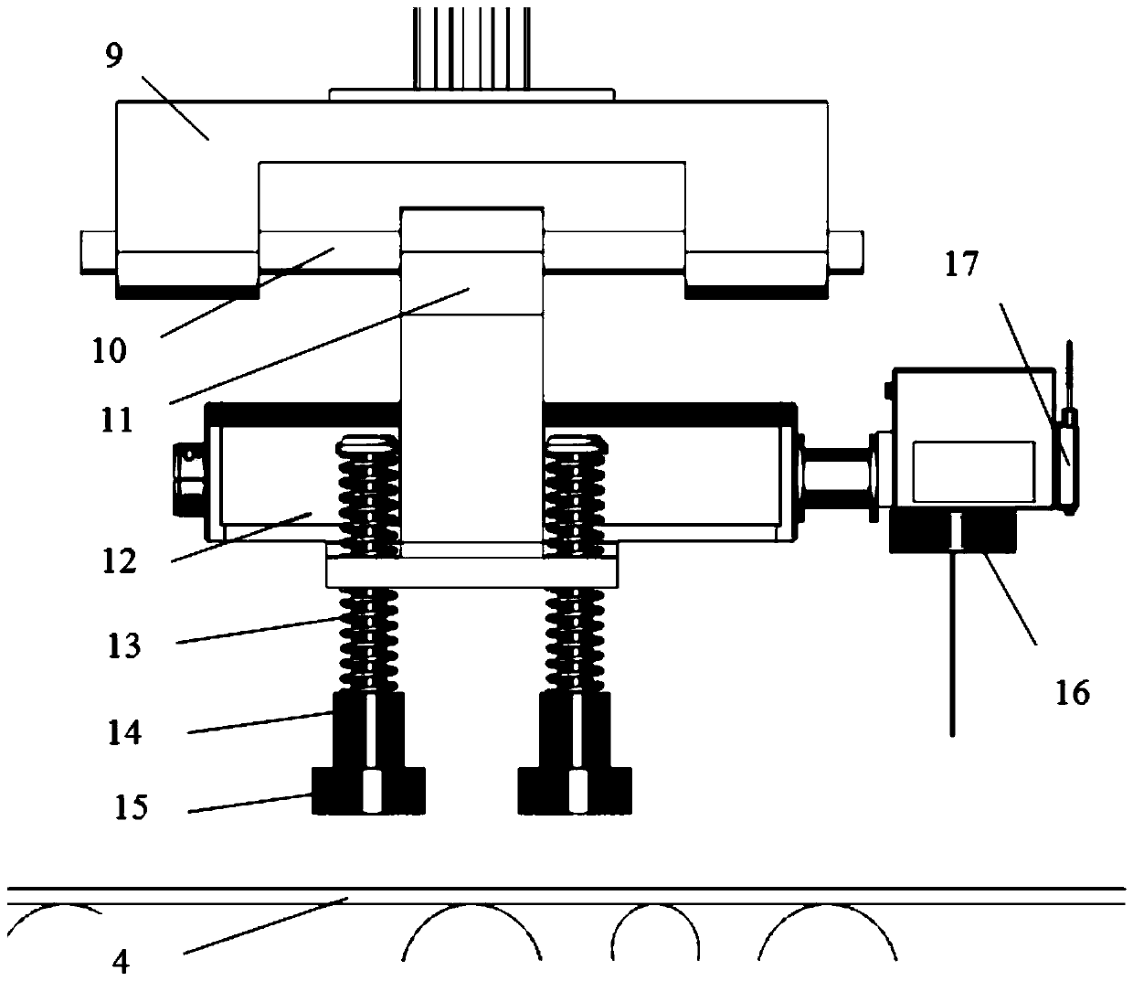 Online laser marking device for steel plate