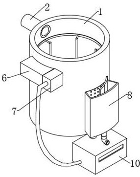 Petroleum separation device based on density separation method and separation method thereof