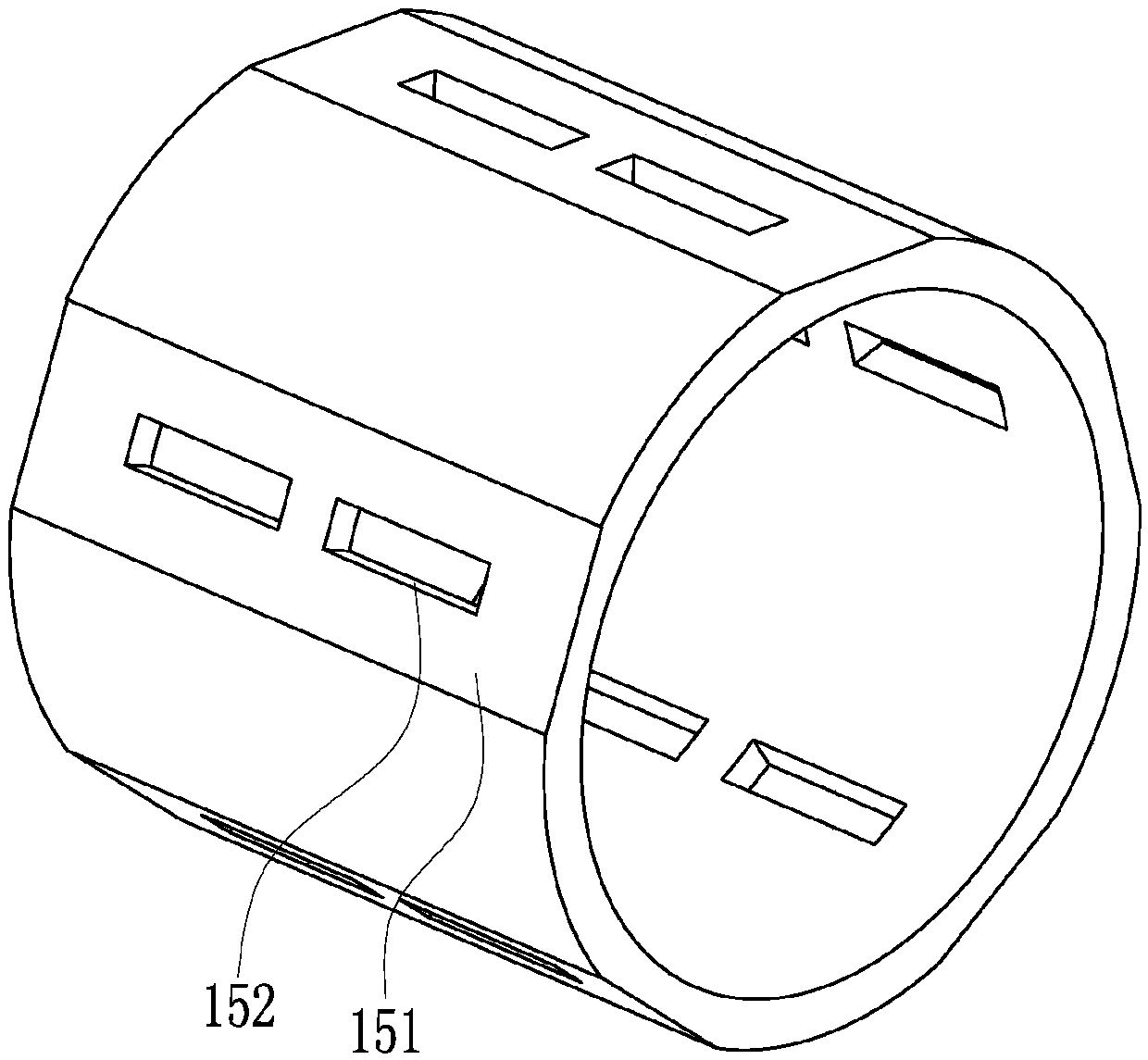 High-strength precise weld pipe welding device