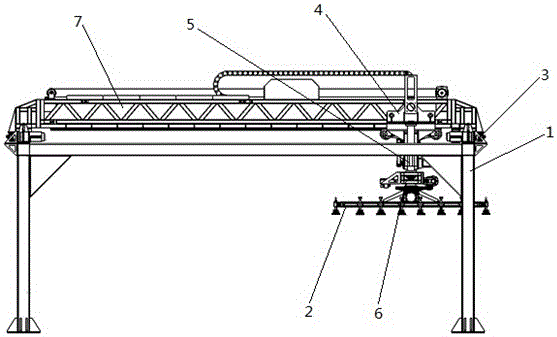 Linear guide shaft type anti-sway suction cup movement mechanism