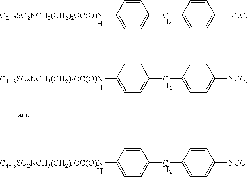 Stain and fouling resistant polyurea and polyurethane coatings