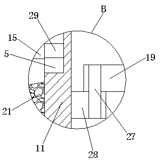 Solid separation device facilitating adjusting of size of filter net