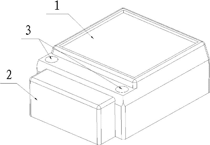 Lead seal structure of electric energy meter