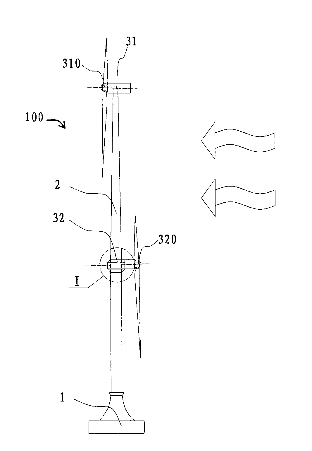 Wind generating device