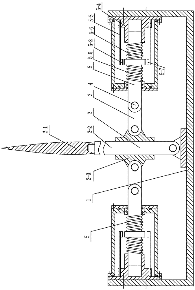 Fluid kinetic energy conversion device with simulated tail fin swing excitation