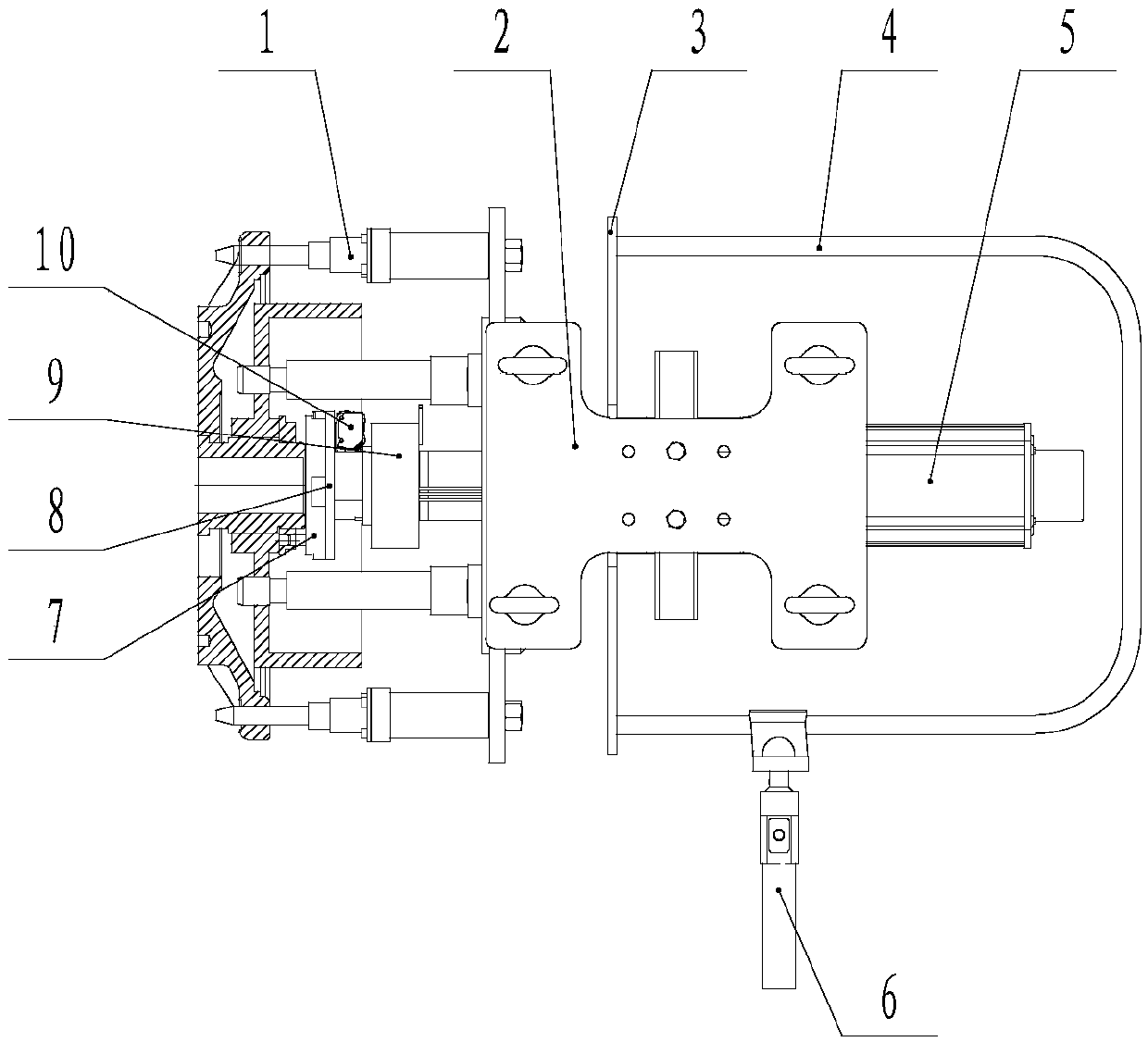 Machine for automatically tightening wheel hub adjustment nut with holes, realizing hole alignment and measuring pre-tightening force and use method of machine