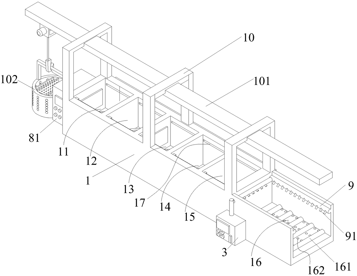 Device for deoiling surface of metal part