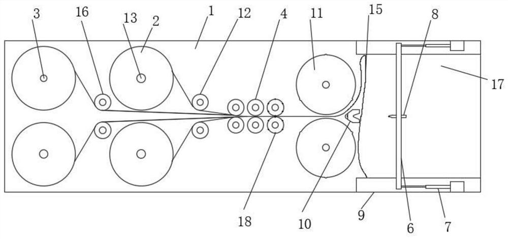 Rapid unfolding and folding device for medical gauze swab