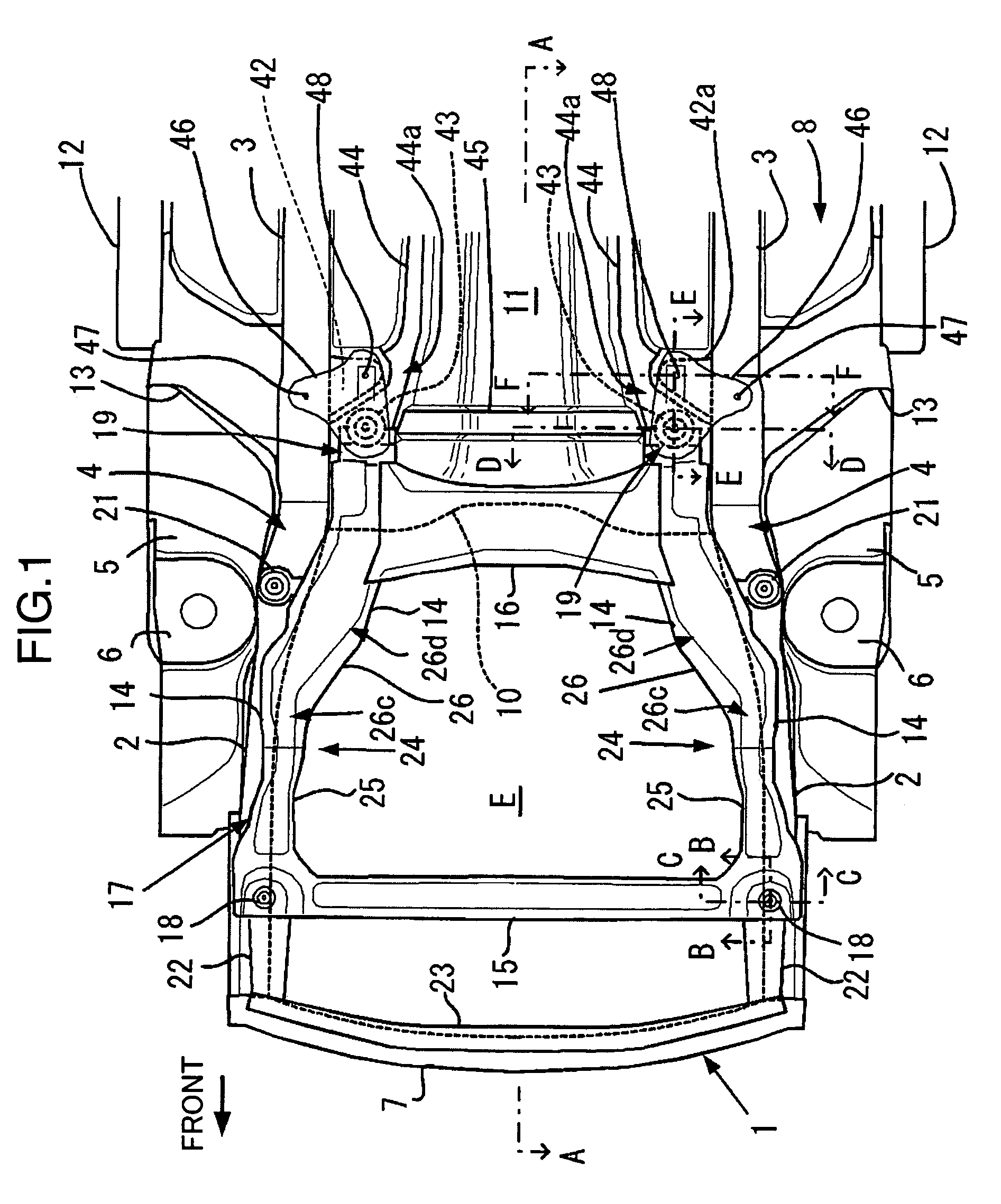 Vehicle front-part structure