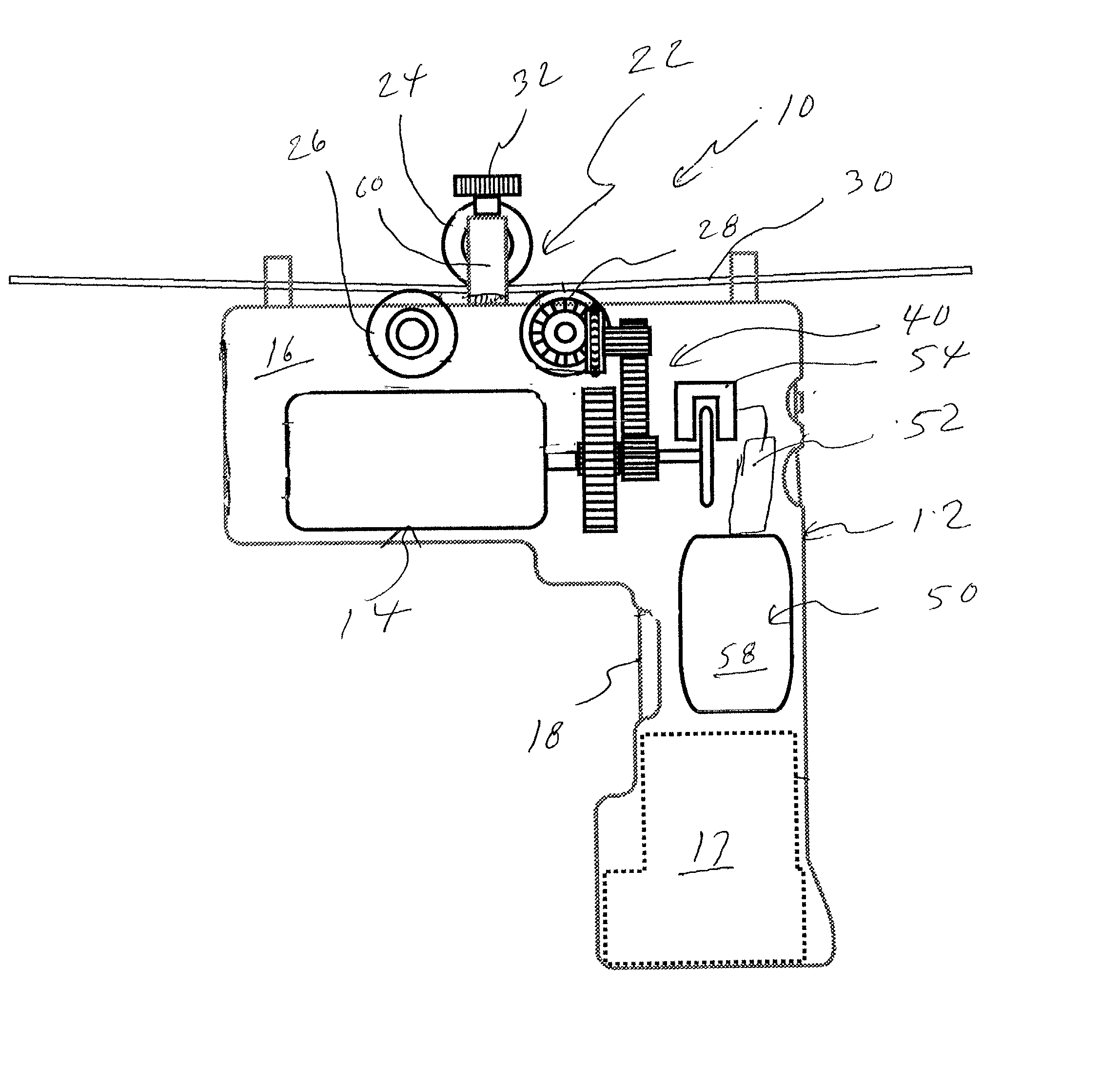 Fish tape feed mechanism