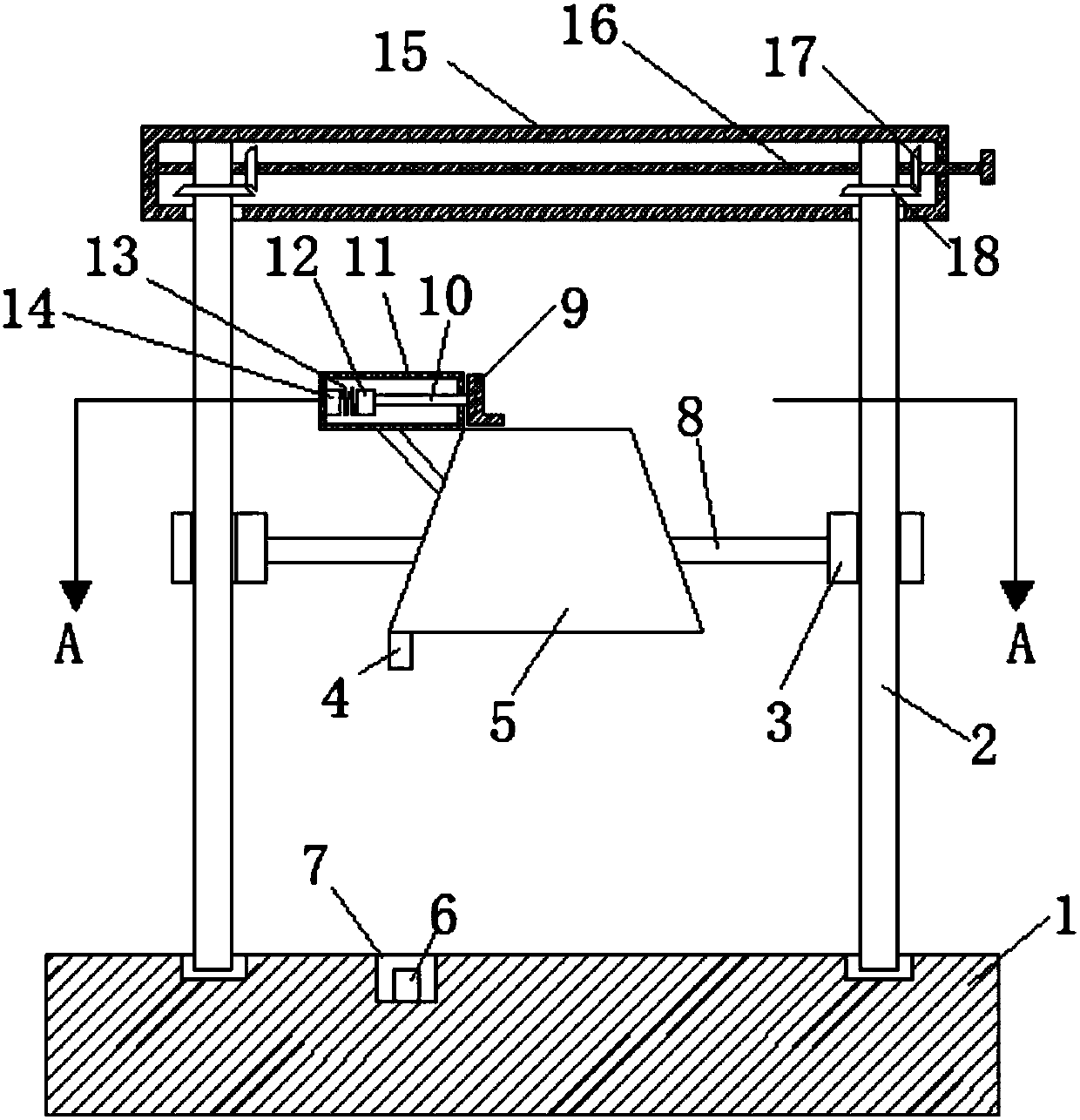 Concrete collapsed slump detection apparatus used for building construction