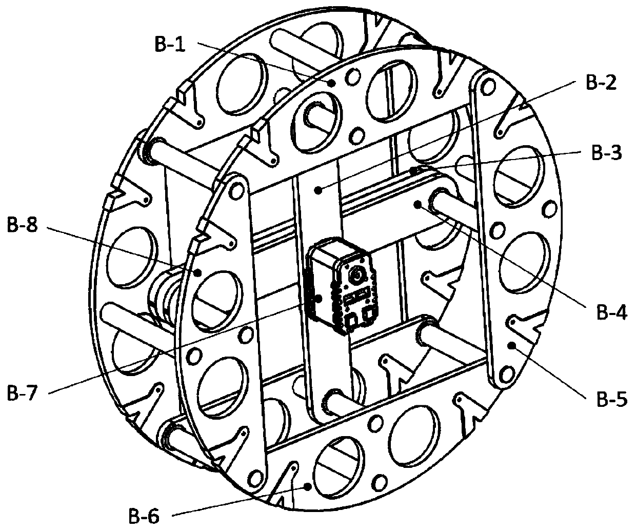 Wheel-like rolling reconnaissance robot