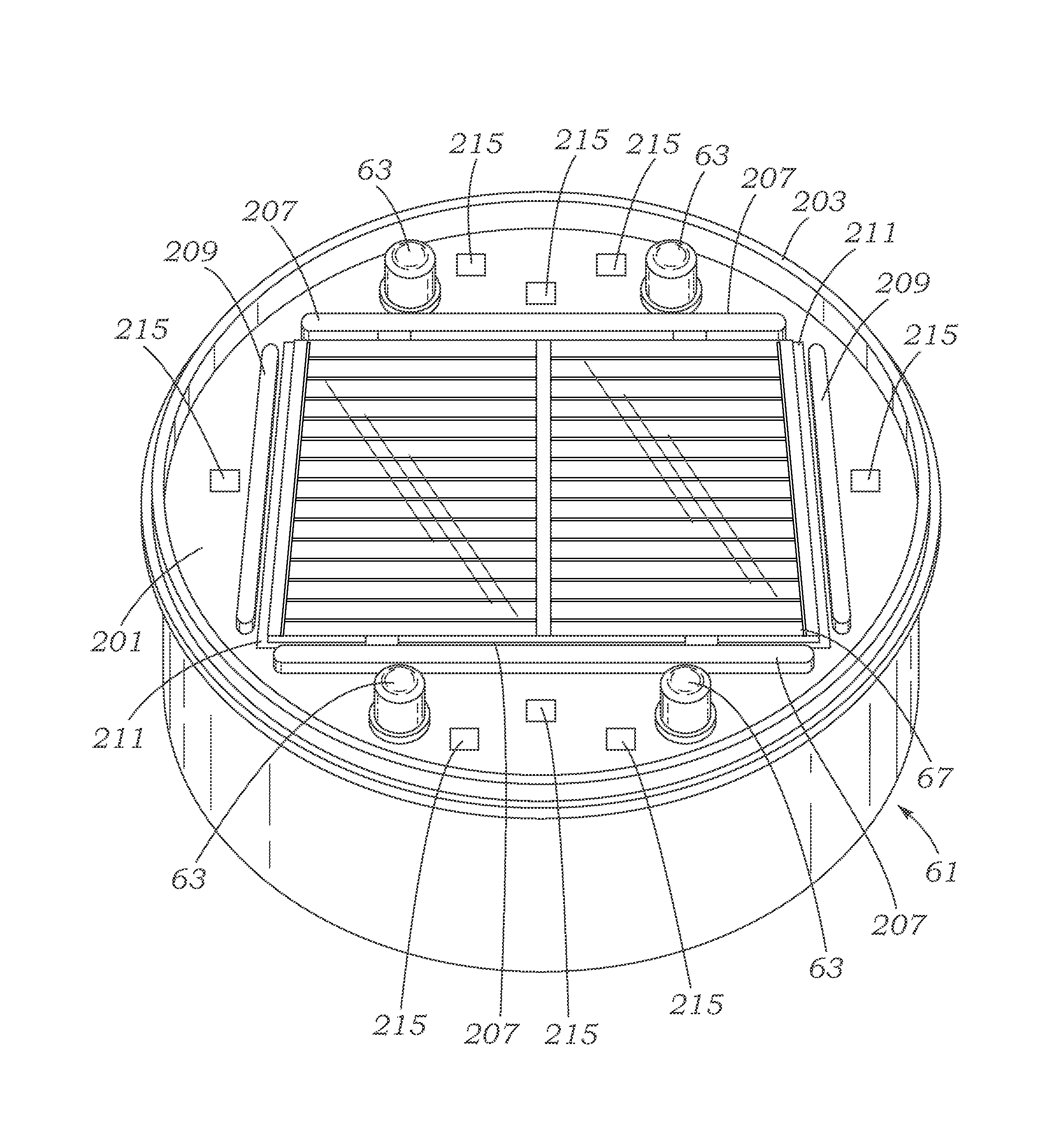 Solar powered ground light