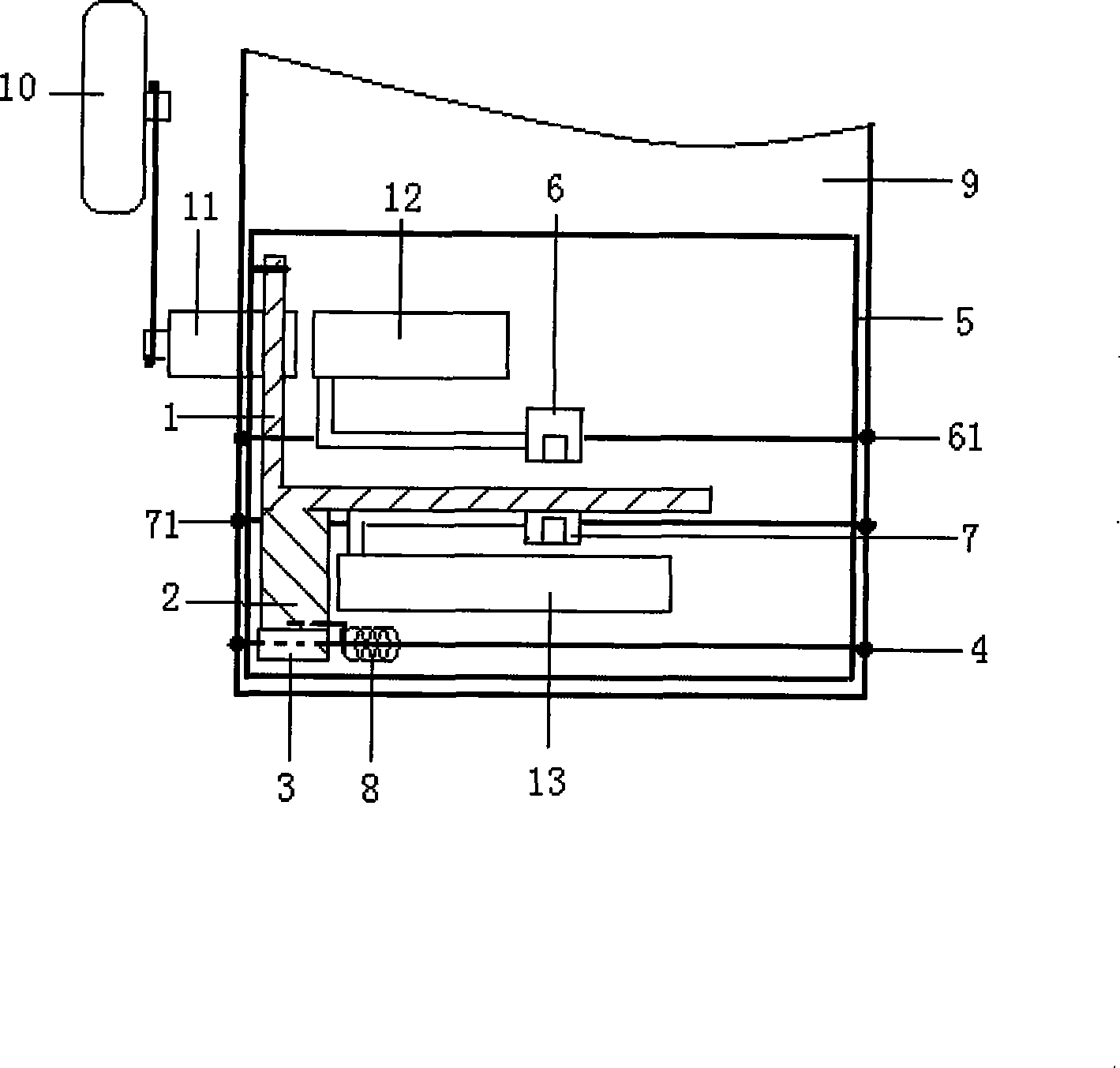 Gear missing prevention device for rotary tillage rake