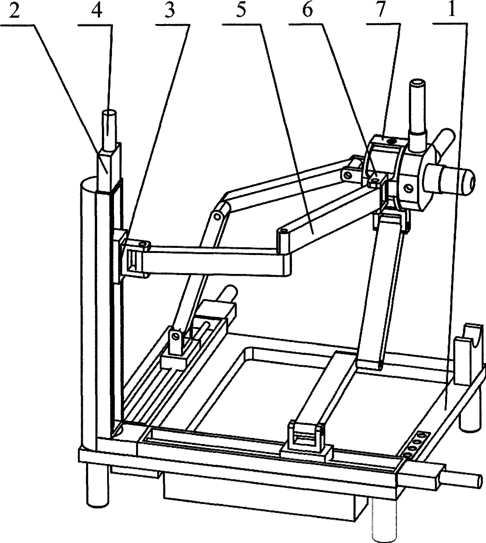 Sliding block type structure decoupling six-dimension force feedback device