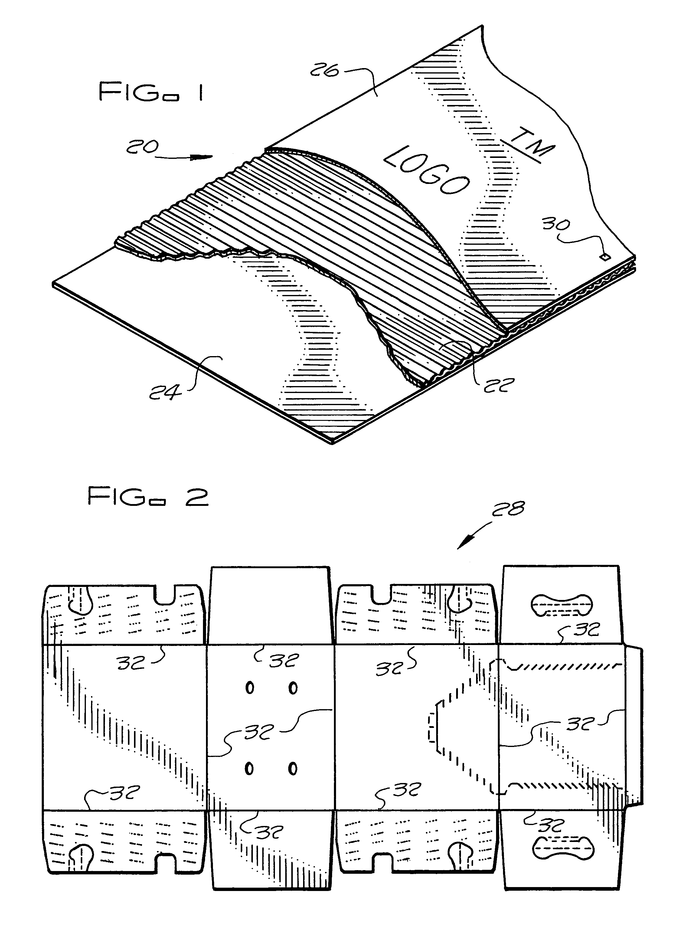 Method and apparatus for forming corrugated board carton blanks