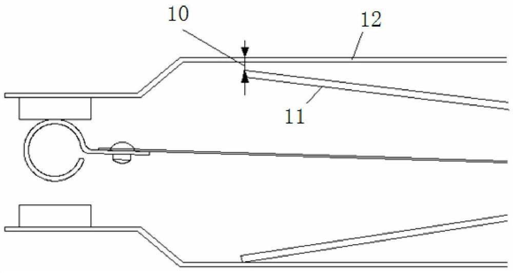 Non-contact railway relay supporting piece gap measuring system and method