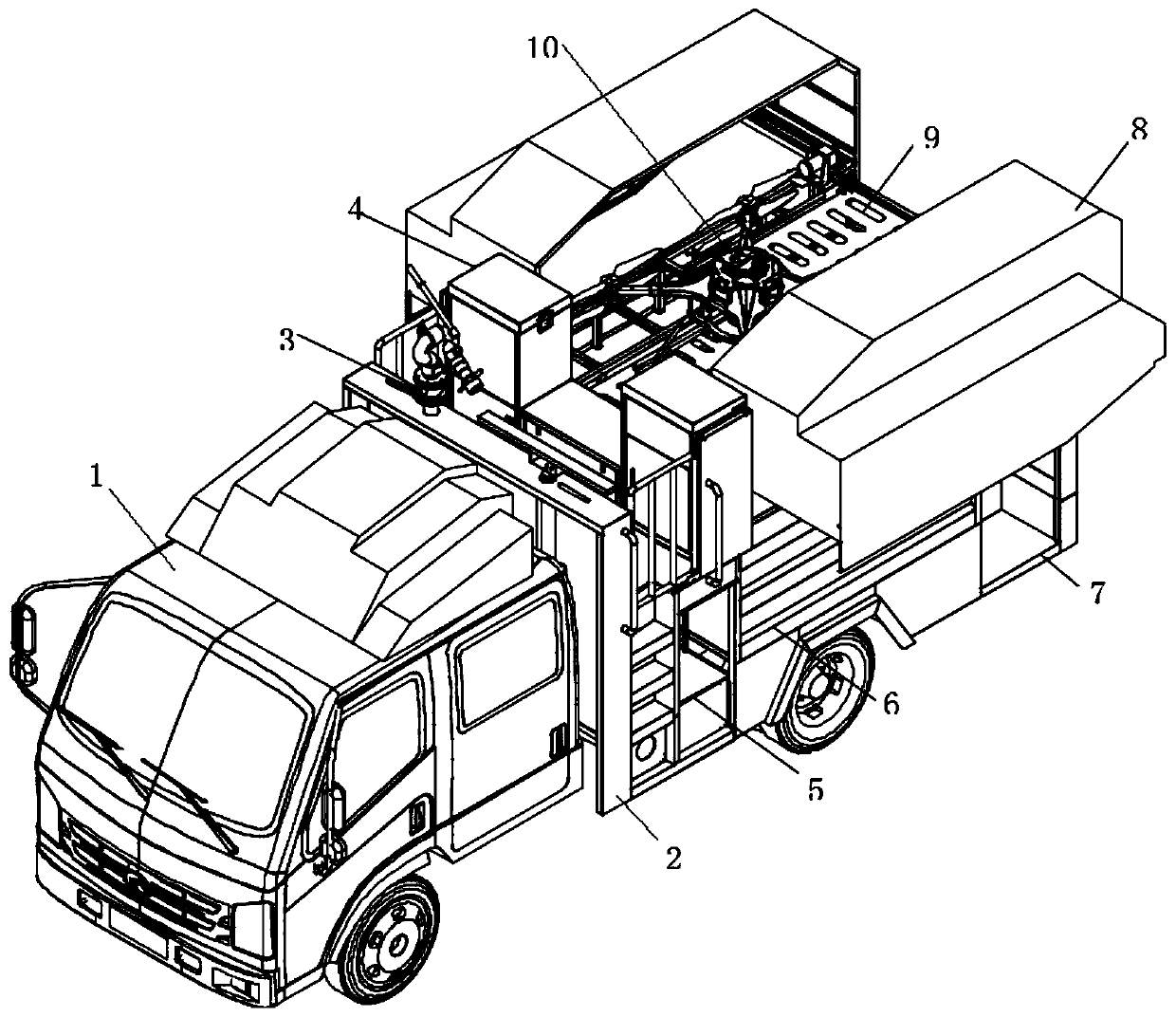 Unmanned aerial vehicle vehicle-mounted command system