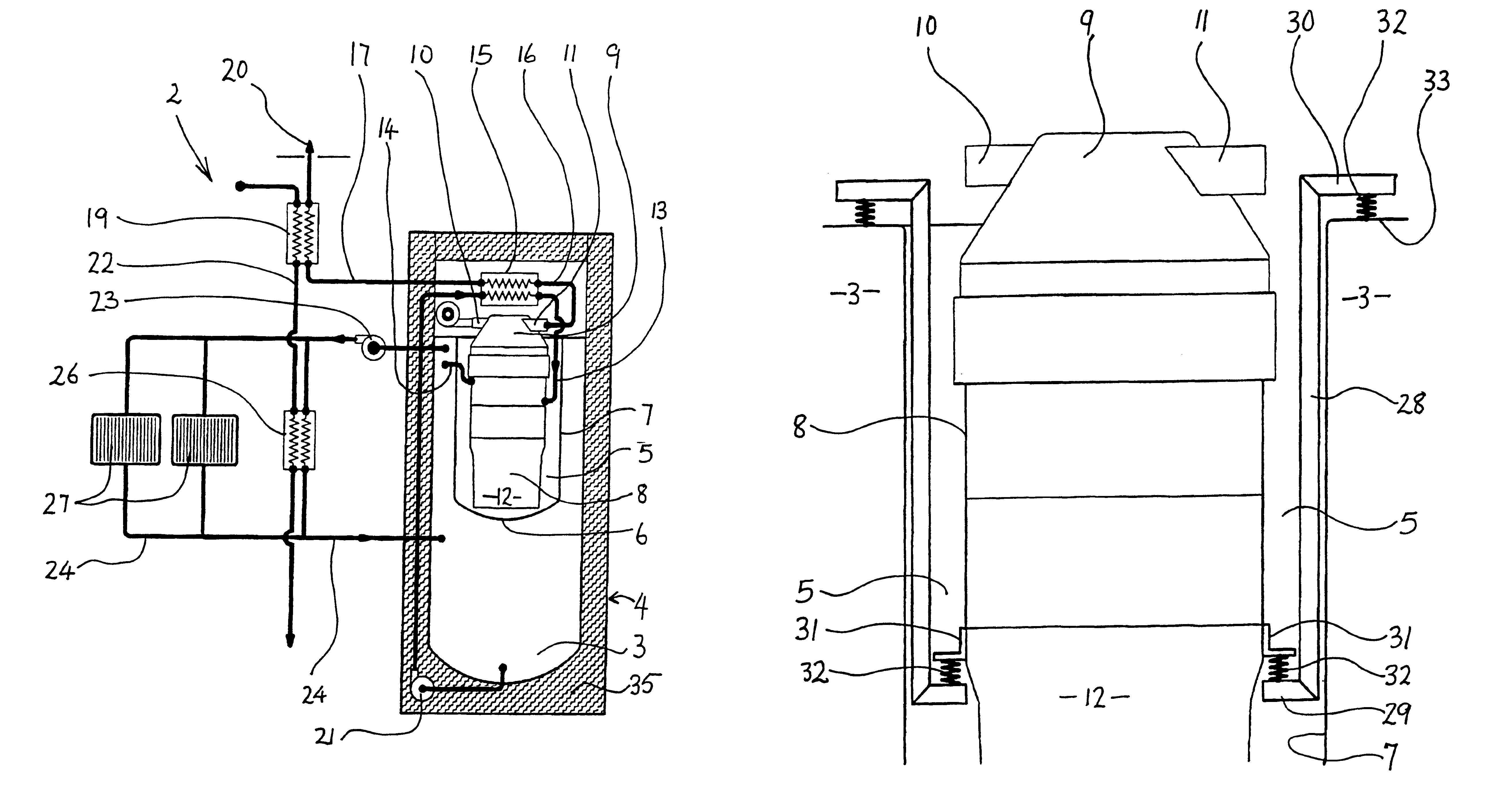 Co-generation system employing a stirling engine