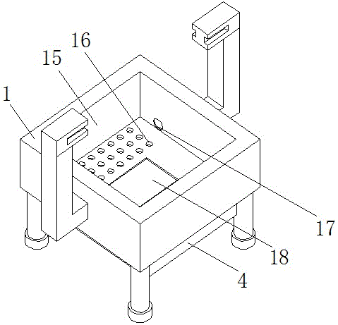 Moistened wet tissue squeezing structure