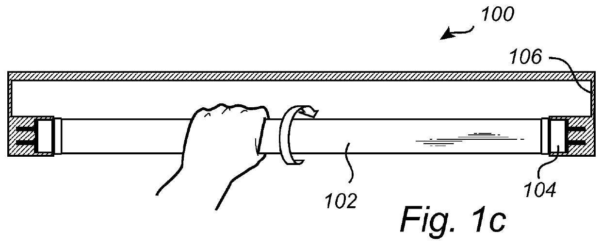 End cap for a tubular light source