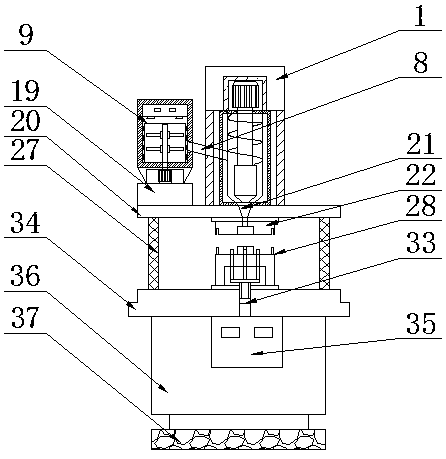 Vertical injection molding machine for production of electronic accessories