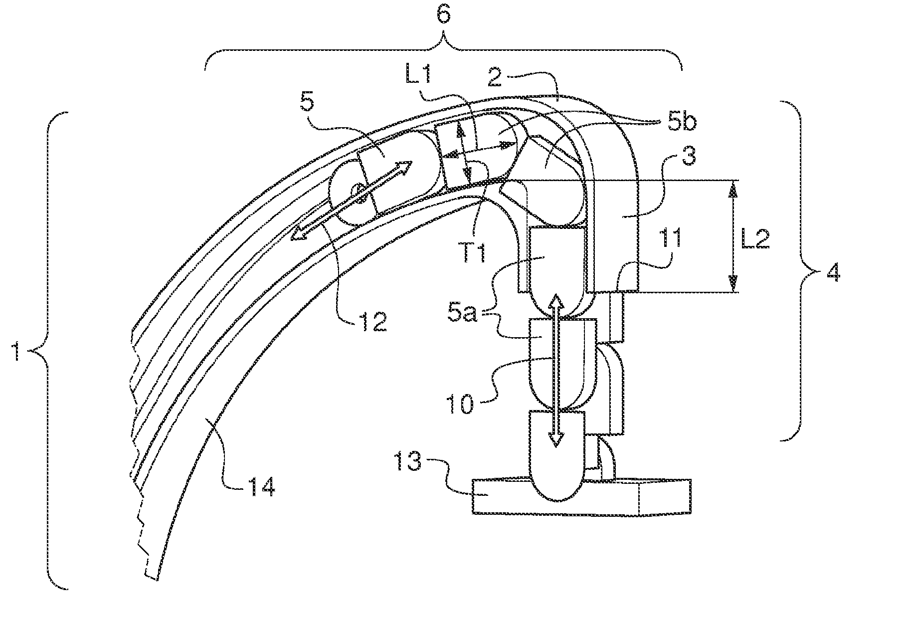 C-arm of medical imaging system