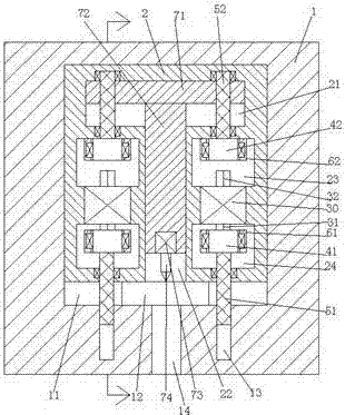 A device for drilling holes in a plate