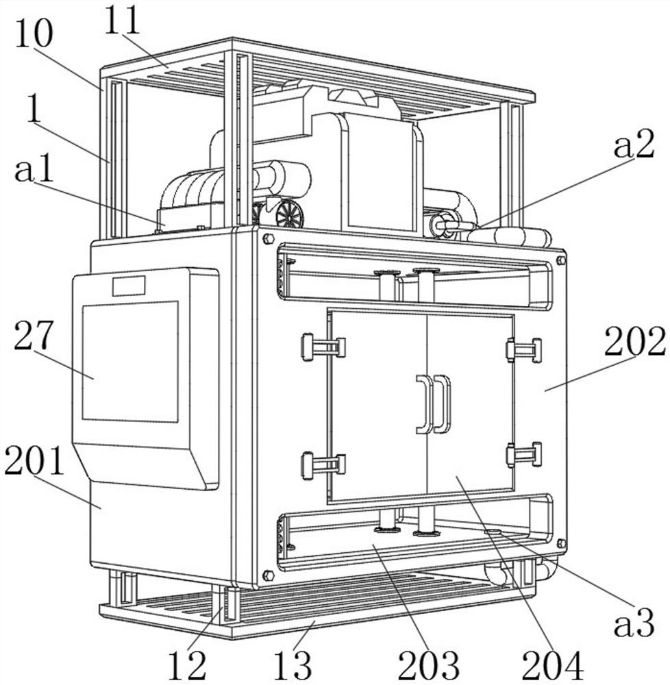 Radiation low-pressure environment simulation cabin