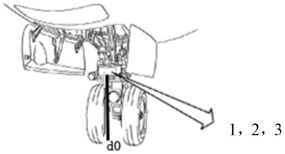 Aircraft landing attitude warning system and warning control method